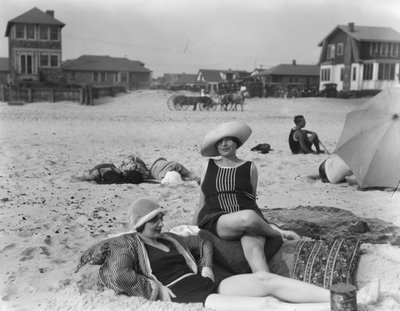 Two Women at Long Beach, New York by Arnold Genthe